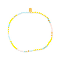 Pura Vida Mixed Seed Bead Stretch Anklet