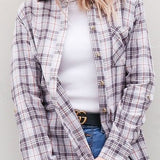 Gray Plaid Button Down