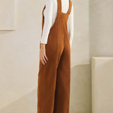 Wide Leg Corduroy Overall