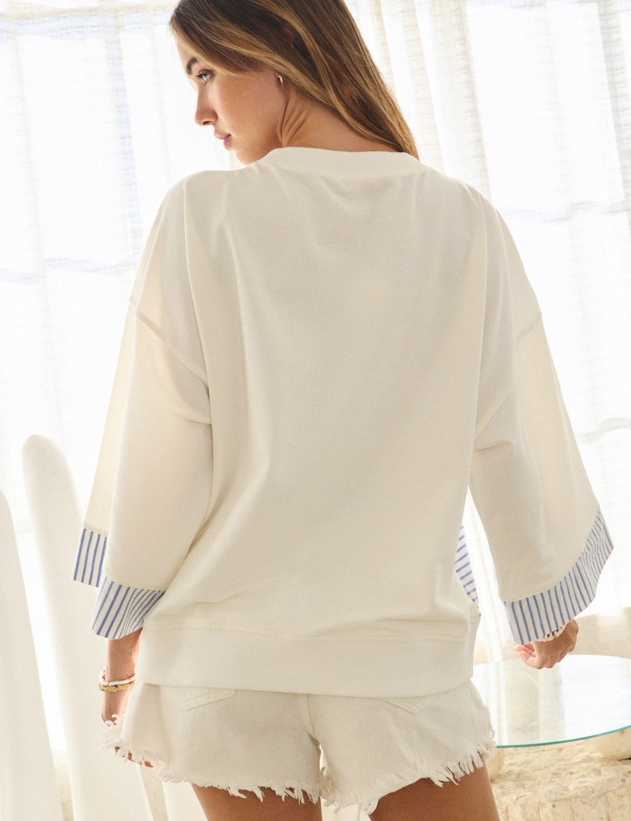 Nautical Sailboat Graphic Sweatshirt