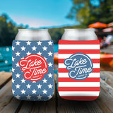 Lake Time Short Can Coozie
