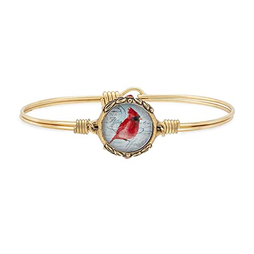 Vintage Red Cardinal Bangle Bracelet