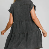 Snow Washed Button Up Dress