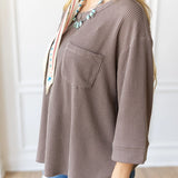 Casual 3/4 Sleeve Top