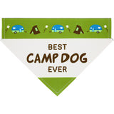 Camp Dog - 12" x 8" Canvas Slip on Pet Bandana
