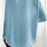 Textured Raglan Sleeve Knit Top