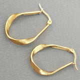 18K STAINLESS STEEL HOOPS