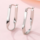 18K STAINLESS STEEL HOOPS