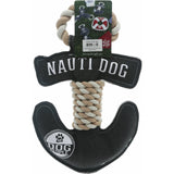Nauti Dog - 12" Canvas Dog Toy On Rope