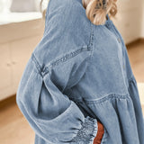 Denim Shirt Mini Dress