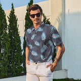 Tropical Leaf Golf Shirt
