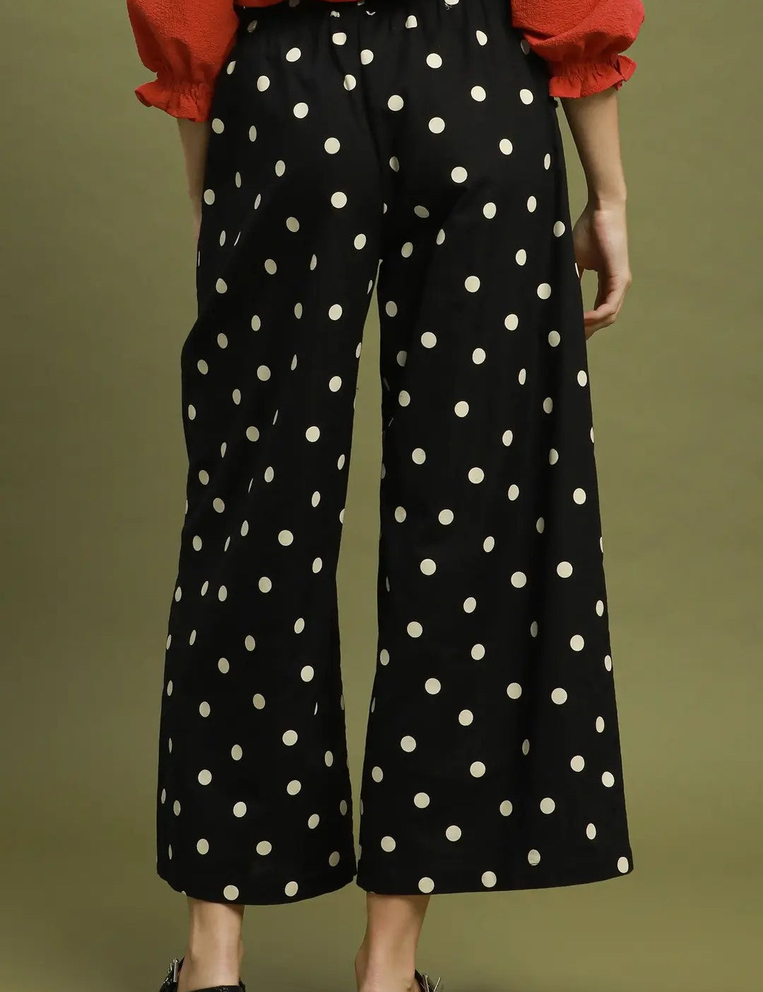 Polka Dot Wide Leg Pants