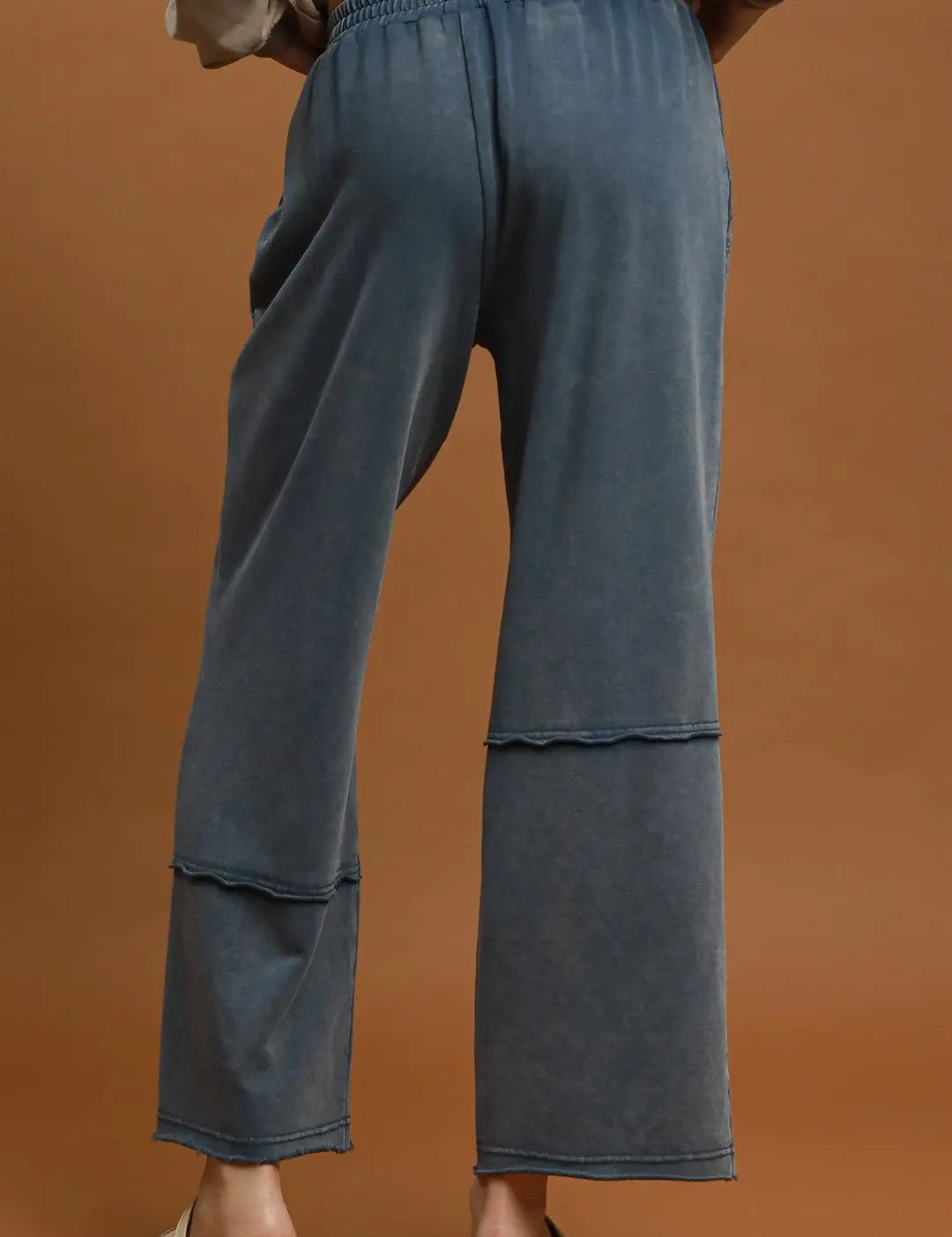 Mineral Wash Wide Leg Pants