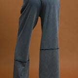 Mineral Wash Wide Leg Pants