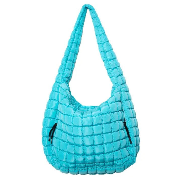 Oversized Quilted Hobo Bag