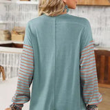 Color Block Stripe Top