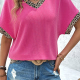 Leopard Patchwork T-Shirt