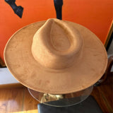Wide Brim Suede Hat
