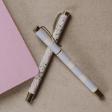 Floral Metal Pen Set
