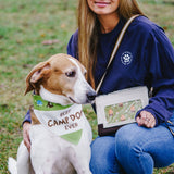Camp Dog - 12" x 8" Canvas Slip on Pet Bandana