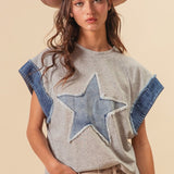 Star Denim Top