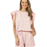 Ruffle Top Two Piece Set