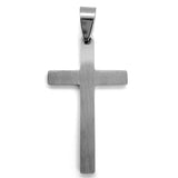 Serenity Prayer Cross Stainless Steel Charm