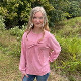 Waffle Bow Sweatshirt