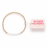 Beaded Blonde Bar Bracelet