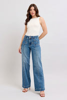 Judy Blue Star Front Wide Leg Jean