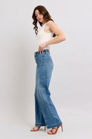 Judy Blue Star Front Wide Leg Jean