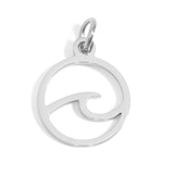 Stainless Steel Wave Charm