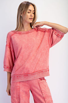 Mineral Washed French Terry Top