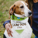 Camp Dog - 12" x 8" Canvas Slip on Pet Bandana