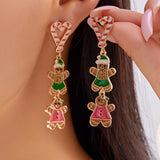 Christmas Gingerbread Dangle Earrings
