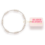 Beaded Blondes ILY Pearl Bracelet