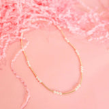 Beaded Blondes ILY Pearl Necklace