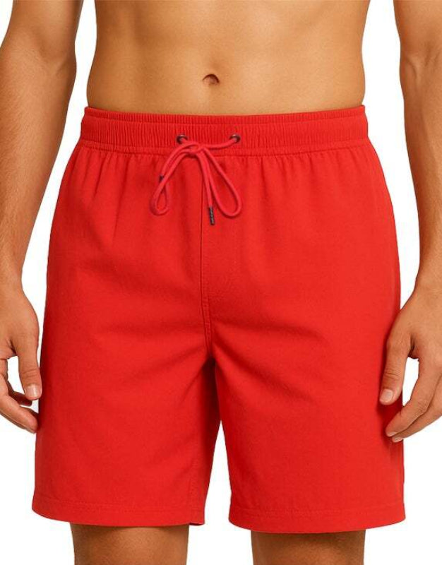 Men's Solid 3 Pocket Swim Trunk
