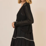 Open Knit Cocoon Cardigan