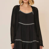 Open Knit Cocoon Cardigan