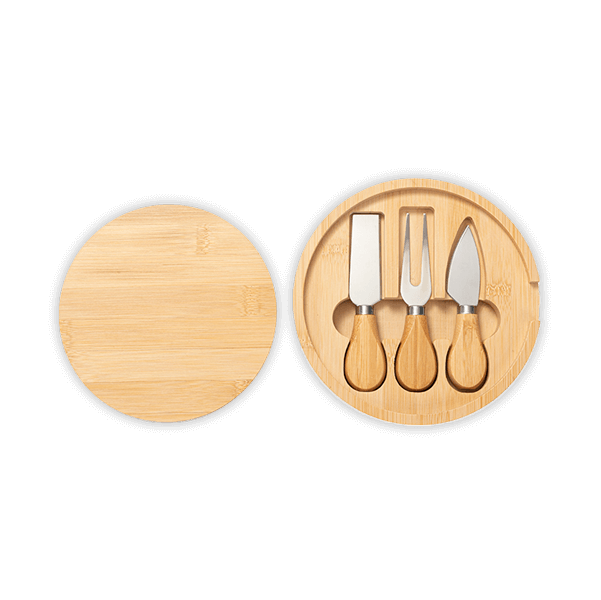 Bamboo Mini Cheese Board Knife Set