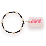 Beaded Blondes Black Pearl Bracelet