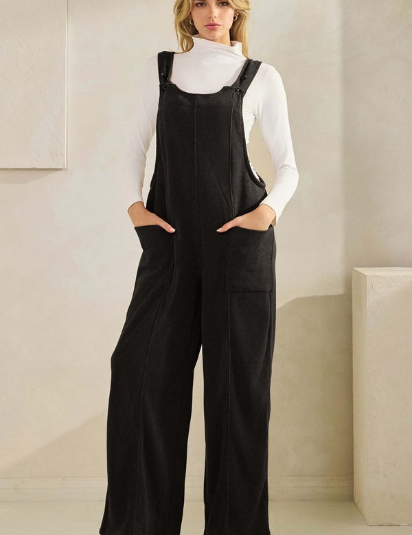 Wide Leg Corduroy Overall
