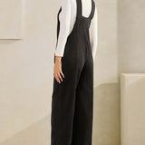 Wide Leg Corduroy Overall