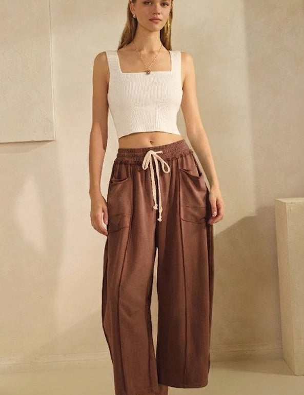 Washed Barrel pants