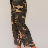 Baggy Fit Mid Rise Camouflage Jeans