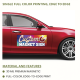 Vehicle Magnetic Signs