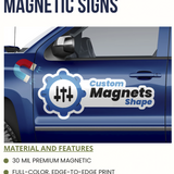 Special Cut Vehicle Magnetic Sign