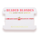Beaded Blondes Cherry Sprinkle Bracelet