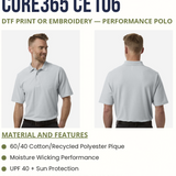 Core365 CE106 S/S Polo